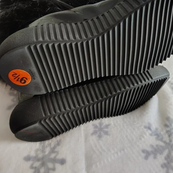 Oscar Sport Ski Ape Faux Fur Patent Leather Black Boots 9.5 - Picture 10 of 12